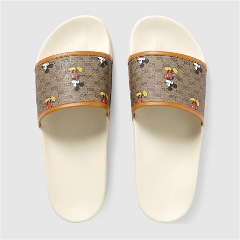 gucci and disney slides|Gucci slides girl.